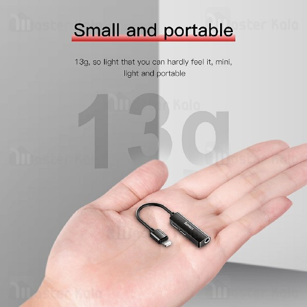 کابل تبدیل Lightning اتصال همزمان هندزفری و شارژر Baseus Audio Converter CALL52-01