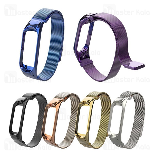 بند دستبند سلامتی شیائومی Xiaomi Mi Band 3 Milanese Metal Strap