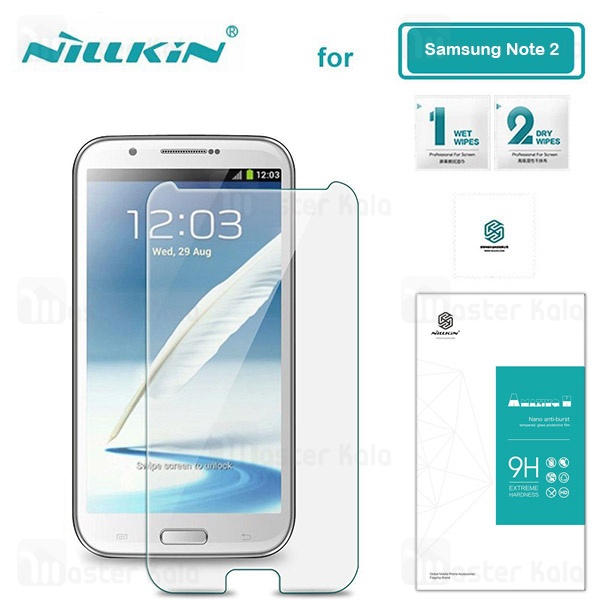 محافظ صفحه نمایش شیشه ای نیلکین سامسونگ Samsung Galaxy Note 2 Nillkin H Plus Glass