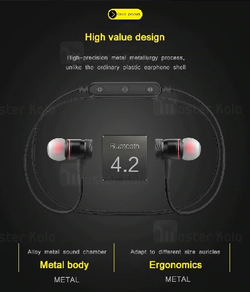 هندزفری بلوتوث اوی AWEI B922bl Wireless Earphone طراحی مگنتی