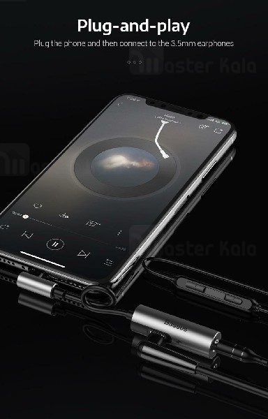 کابل مبدل Baseus Audio Converter Adapter Lightning To AUX