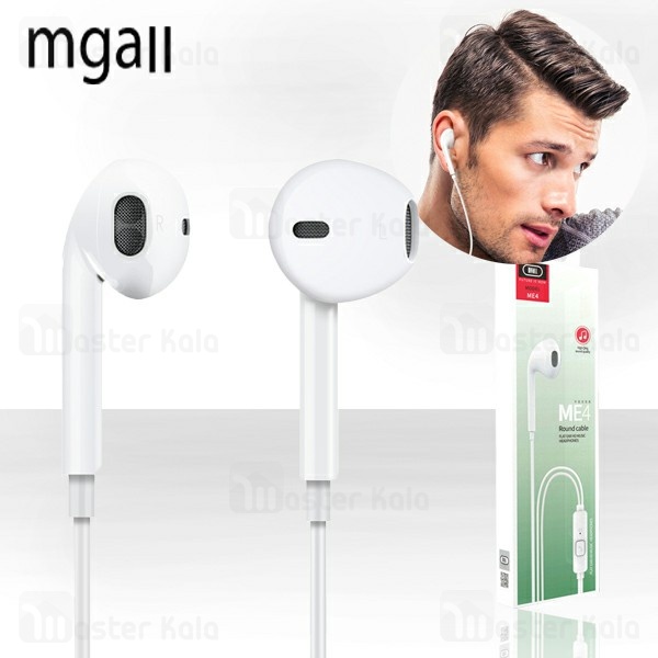 هندزفری سیمی مگال Mgall ME4 Flat Ear HD Music Headphone طرح ایرپاد