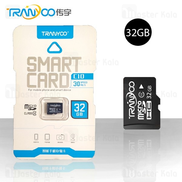 کارت حافظه میکرو اس دی 32 گیگابایت ترانیو Tranyoo C10 Class 10 32GB