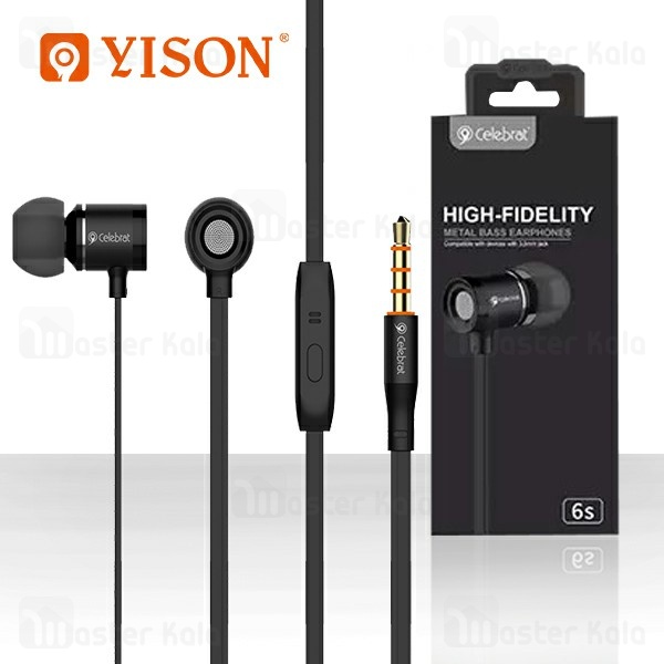 هندزفری سیمی وایسون Yison Celebrat 6S Metal Bass Handsfree