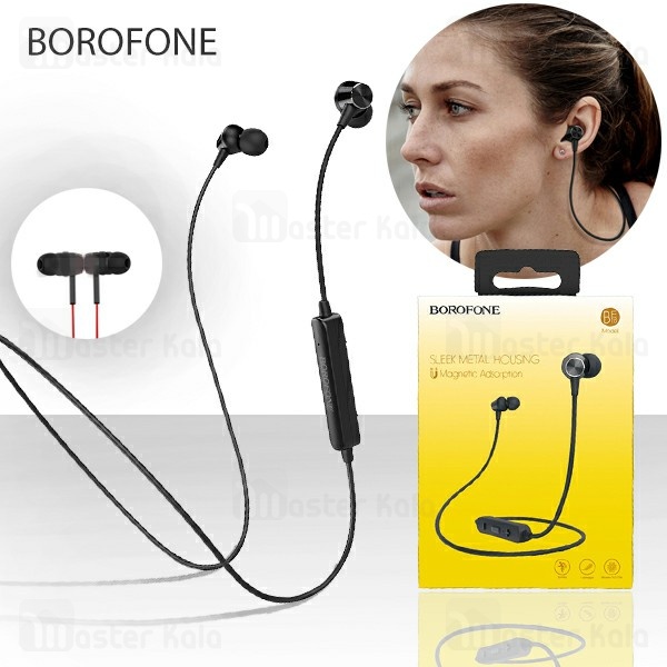 هندزفری بلوتوث بروفون Borofone BE18 Wireless Magnetic Earphone طراحی مگنتی