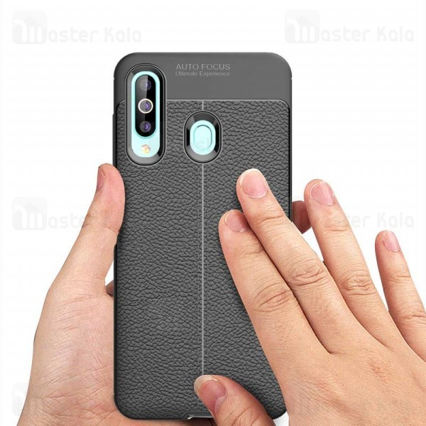 قاب طرح چرم Samsung Galaxy A60 Auto Focus Jelly Case