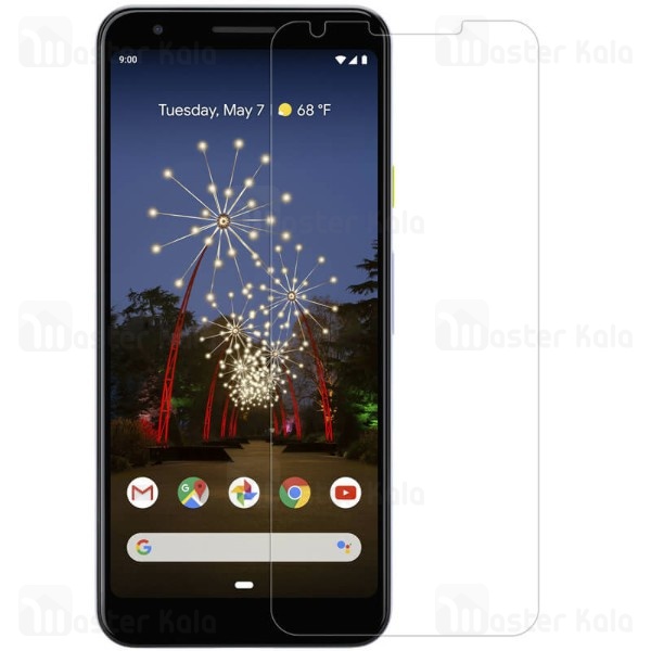 محافظ صفحه شیشه ای نیلکین گوگل Google Pixel 3A XL Nillkin H+ Pro + محافظ لنز