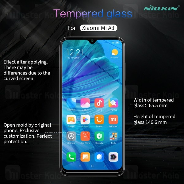 گلس نیلکین Xiaomi Mi A3 / Mi CC9e Nillkin H+ Pro Glass Screen Protector