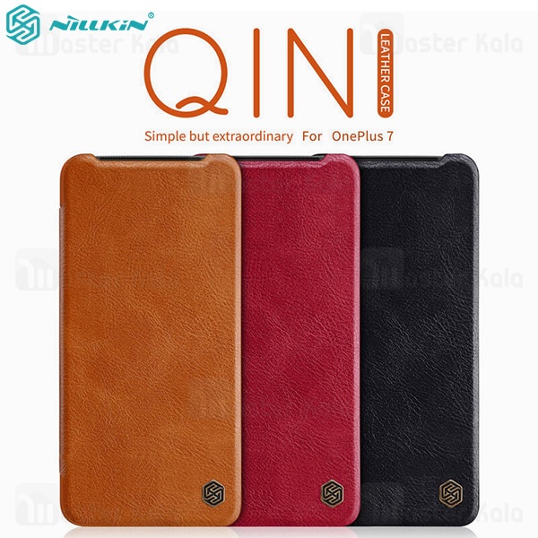 کیف چرمی OnePlus 7 Nillkin Qin Leather Case