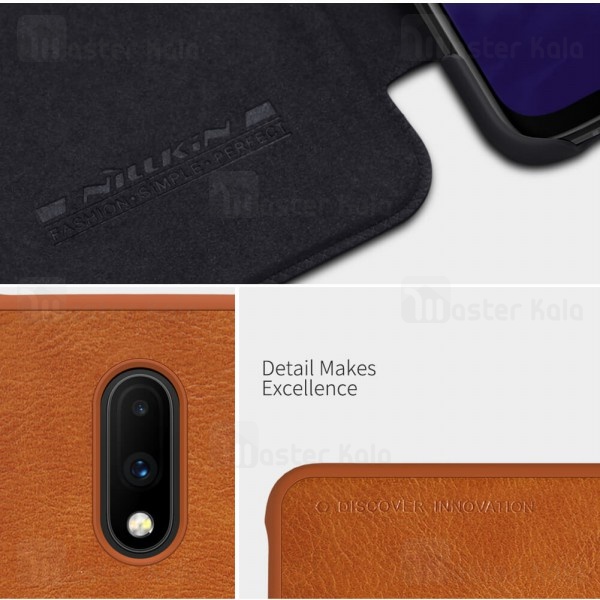 کیف چرمی نیلکین وان پلاس OnePlus 7 Nillkin Qin Leather Case