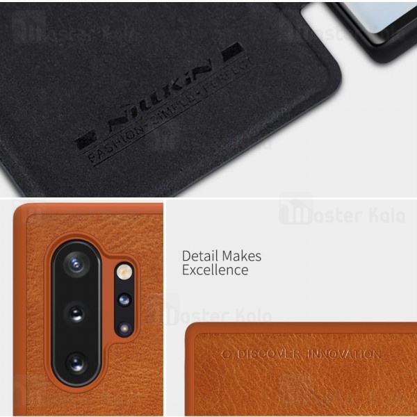 کیف چرمی Samsung Galaxy Note 10 Plus Nillkin Qin Leather Case