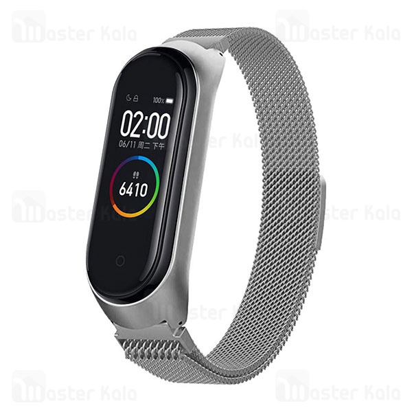 بند فلزی دستبند سلامتی شیائومی Xiaomi Mi Band 4 Milanese Strap