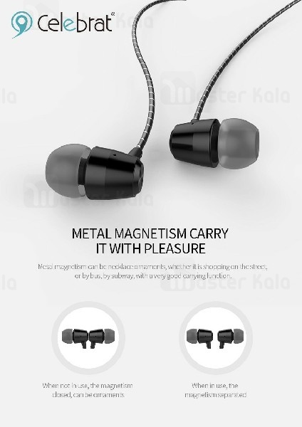 هندزفری سیمی وایسون YISON Celebrat N3 Magnetic Sport Earphone طراحی مگنتی