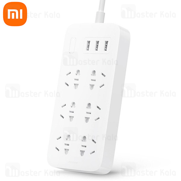 شش راهی برق USB دار شیائومی Xiaomi CXB6-1QM NRB4025CN Power Strip