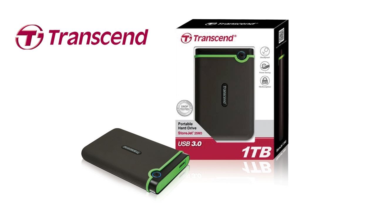 هارد اکسترنال ترنسند 1 ترابایت Transcend Storejet 25M3 USB3.0