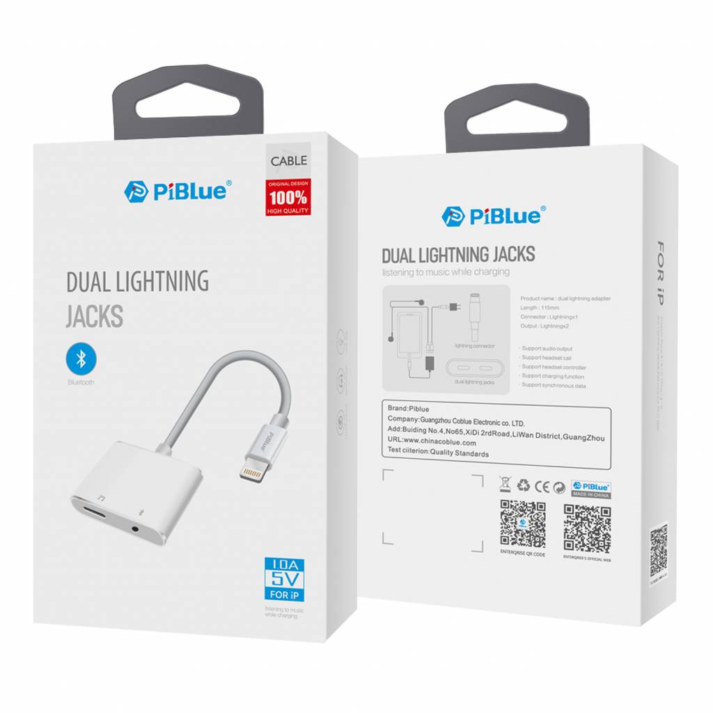 تبدیل لایتنینگ اتصال همزمان هندزفری و شارژر مناسب گوشی های آیفون