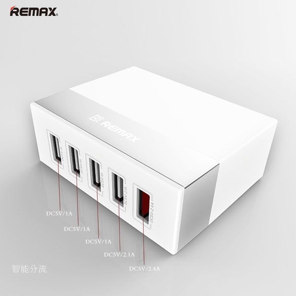 هاب شارژر 5 پورت ریمکس Remax RU-U1 توان 6 آمپر