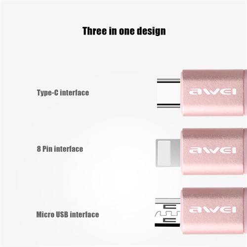 کابل سه کاره اَوی Awei CL-990 3 In 1