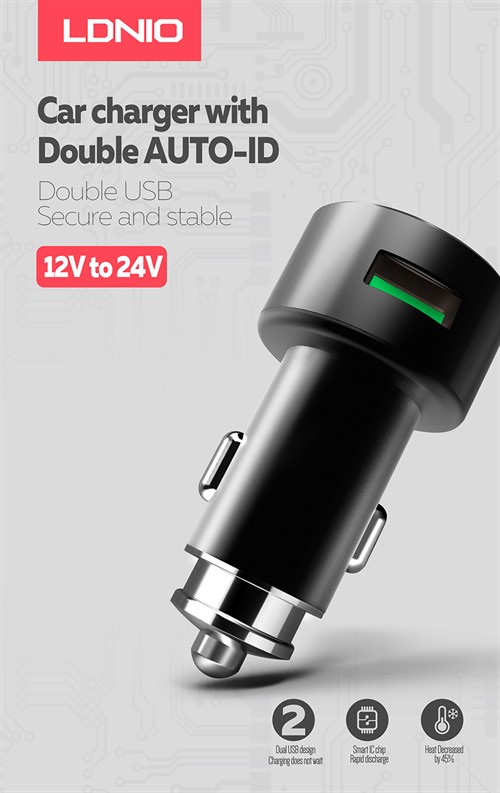 شارژر فندکی LDNIO C308