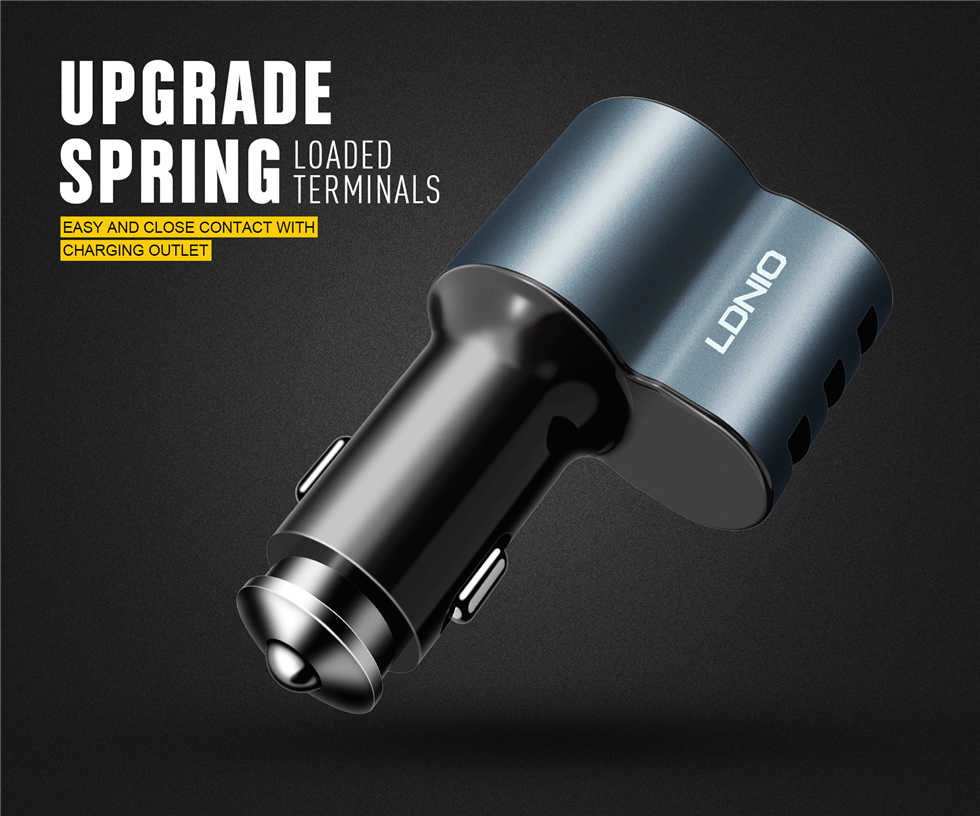 شارژر فندکی 3 پورت الدینیو LDNIO CM11