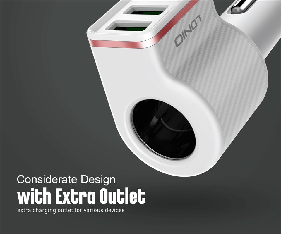 شارژر فندکی الدینیو LDNIO CM12