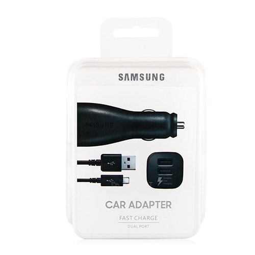 شارژر فندکی اصلی دو پورت سامسونگ فست شارژر EP-LN920 با کابل میکرو