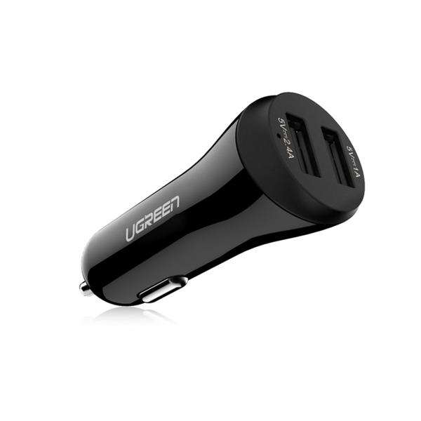 شارژر فندکی 2 پورت یوگرین UGREEN CD114 با لایتنینگ آیفون