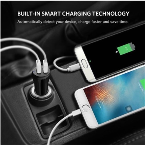 شارژر فندکی 2 پورت یوگرین UGREEN CD114 با لایتنینگ آیفون