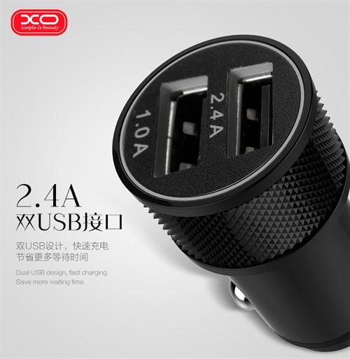 شارژر فندکی 2 پورت ایکس او XO CC-02