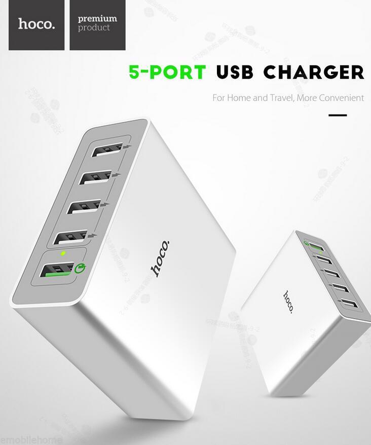 هاب شارژر هوکو HOCO C18A دارای 5 پورت فست شارژ