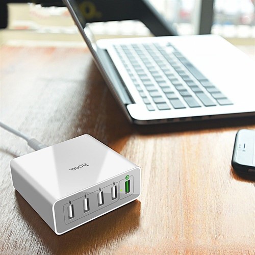 هاب شارژر هوکو HOCO C18A دارای 5 پورت فست شارژ