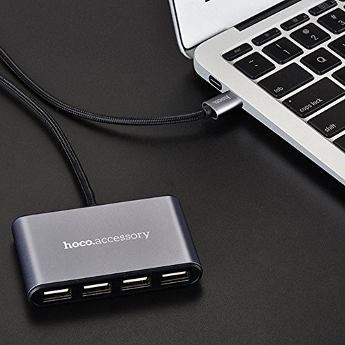 هاب 4 پورت USB با کابل Type c هوکو Hoco HB3 4 Ports USB Hub