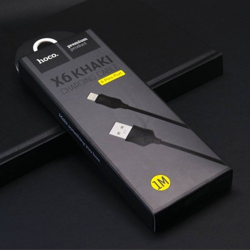 کابل لایتنینگ هوکو hoco X6 KHAKI