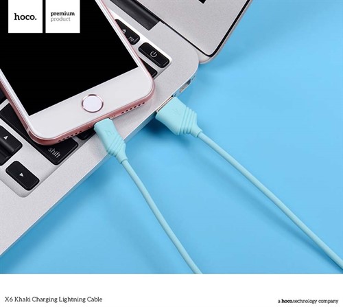 کابل لایتنینگ هوکو hoco X6 KHAKI