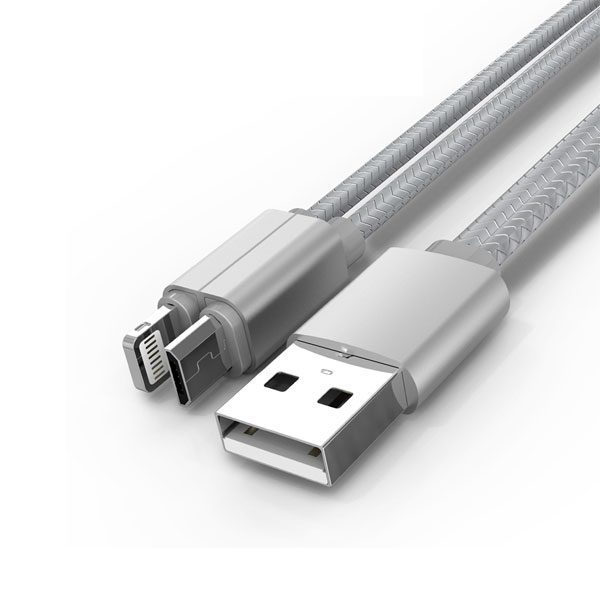 کابل دو کاره لایتنینگ و میکرو یو اس بی الدینیو LDNIO LC86