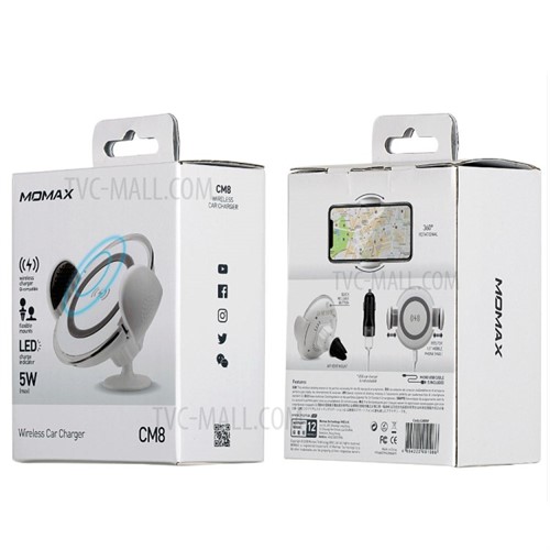 پایه نگهدارنده و شارژر وایرلس Momax CM8