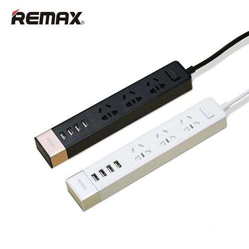 سه راهی برق و شارژر 4 پورت USB ریمکس Remax RU-S2 POWER STRIP