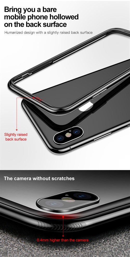 بامپر آلومینیومی بیسوس Baseus Platinum Metal مناسب برای Apple iPhone X