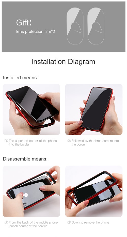 بامپر آلومینیومی بیسوس Baseus Platinum Metal مناسب برای Apple iPhone X