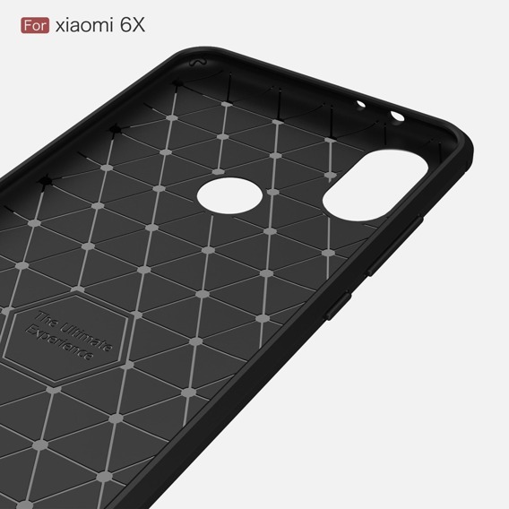 قاب محافظ ژله ای شیائومی Xiaomi Mi A2 / Mi 6x Rugged Armor Fiber Carbon