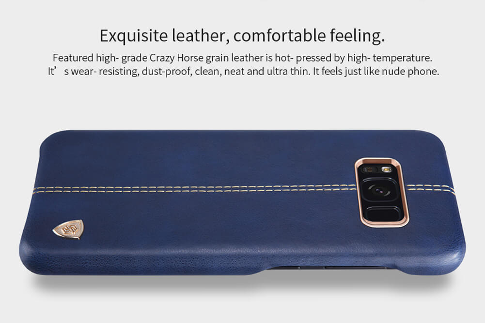 کاور محافظ چرمی نیلکین مدل Englon مناسب Samsung Galaxy S8 Plus