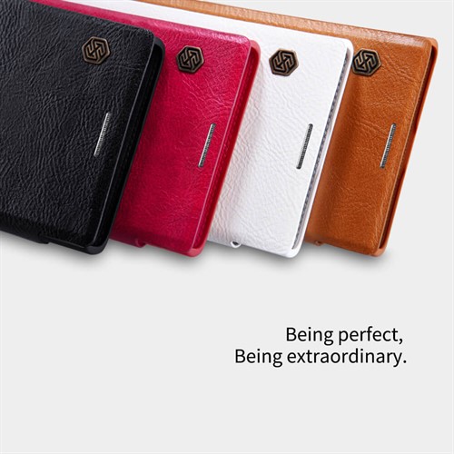 کیف چرمی نیلکین سونی Sony Xperia XZ1 Nillkin Qin Leather Case