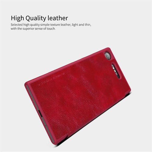 کیف چرمی نیلکین سونی Sony Xperia XZ1 Nillkin Qin Leather Case