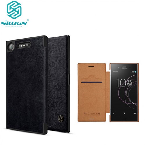 کیف چرمی نیلکین سونی Sony Xperia XZ1 Nillkin Qin Leather Case