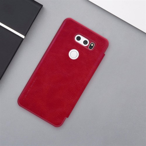 کیف چرمی نیلکین ال جی LG V30 Nillkin Qin Leather Case