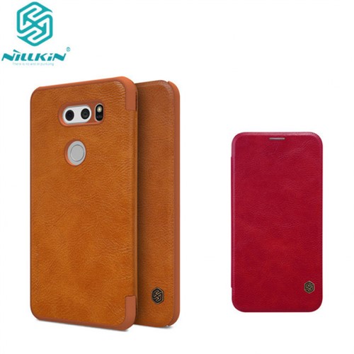 کیف چرمی نیلکین ال جی LG V30 Nillkin Qin Leather Case