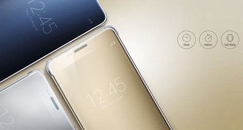 کیف کلاسوری سامسونگ مدل Clear view مناسب Note 5