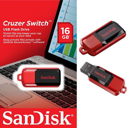 فلش مموری 16 گیگابایت سن دیسک Sandisk Cruzer Switch CZ52