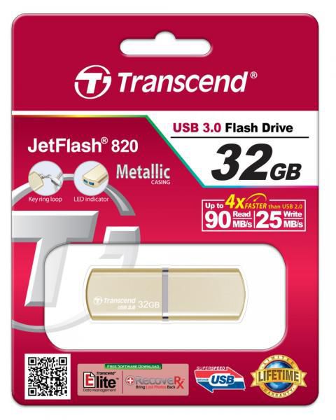 فلش مموری 16 گیگابایت ترنسند Transcend مدل JetFlash 820G USB 3.0