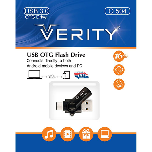 فلش 16 گیگ وریتی O504 USB 3.0 OTG